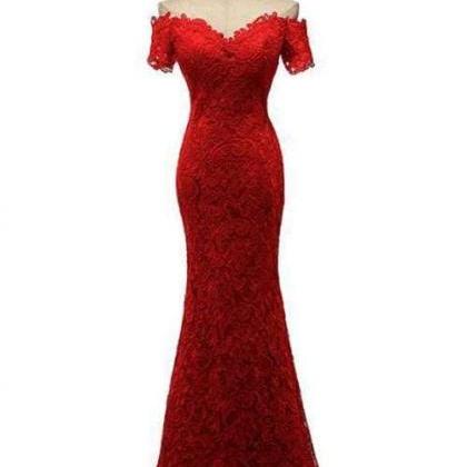 Amazing Latest Fascinating Red Off The Shoulder..