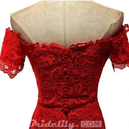 Amazing Latest Fascinating Red Off The Shoulder..
