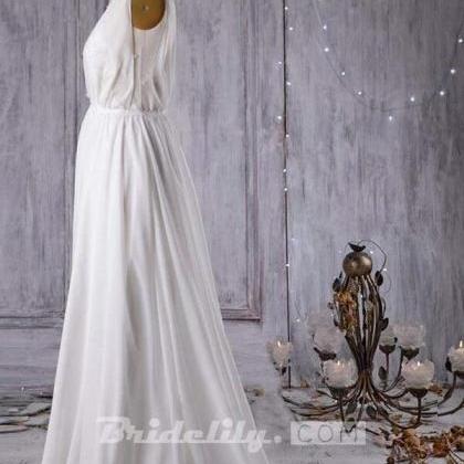 Affordable Chiffon A-line Wedding Dress