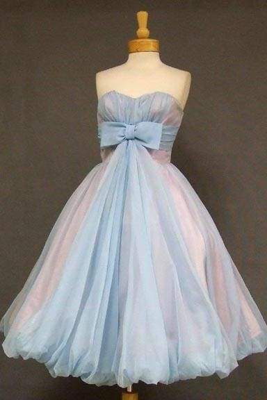 A-line Sweetheart Homecoming Cute Short Prom Dress With Bowknot