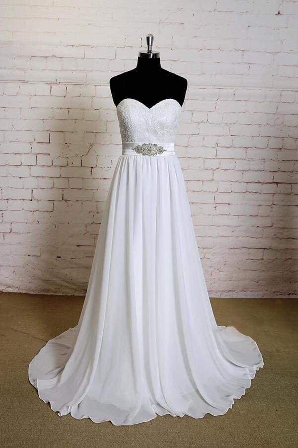 Vintage Dark Brown Strapless Sleeveless Chiffon Wedding Dresses A-Line Beads With Shawl